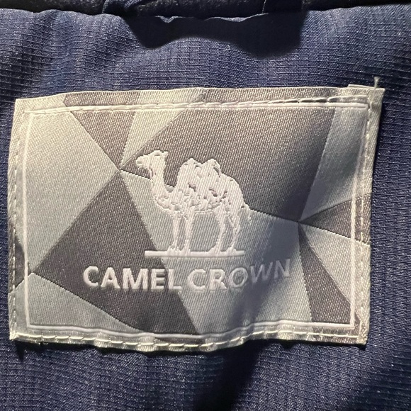 NWT Camel Crown Coat Navy Blue - XL - Picture 2 of 10